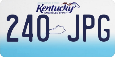 KY license plate 240JPG
