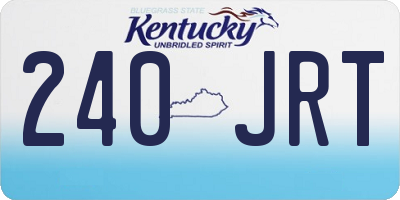 KY license plate 240JRT