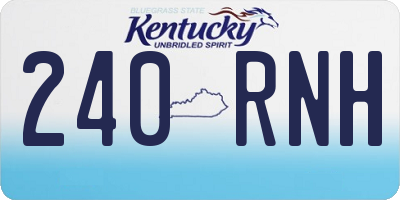 KY license plate 240RNH