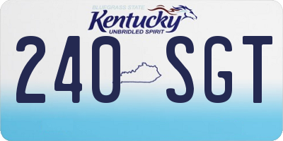 KY license plate 240SGT