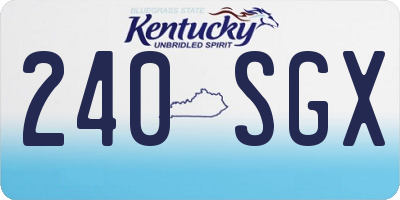 KY license plate 240SGX
