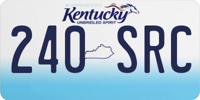 KY license plate 240SRC