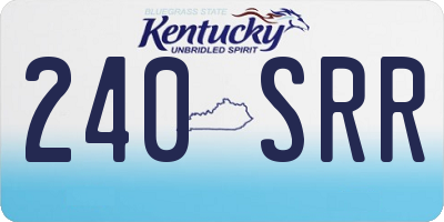 KY license plate 240SRR