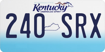 KY license plate 240SRX