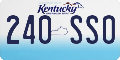 KY license plate 240SSO