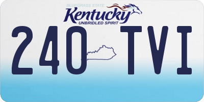 KY license plate 240TVI