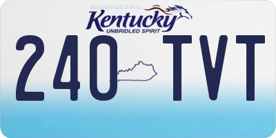 KY license plate 240TVT
