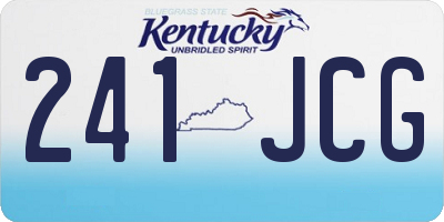 KY license plate 241JCG