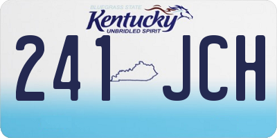 KY license plate 241JCH