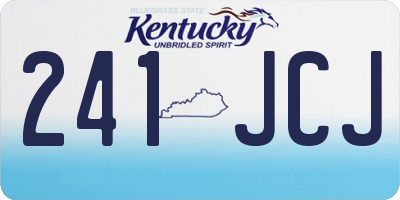 KY license plate 241JCJ