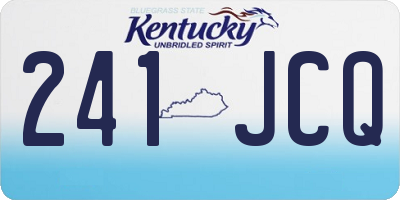 KY license plate 241JCQ