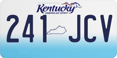 KY license plate 241JCV