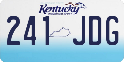 KY license plate 241JDG