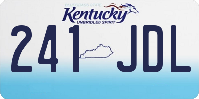 KY license plate 241JDL