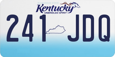 KY license plate 241JDQ