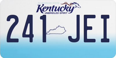 KY license plate 241JEI