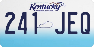 KY license plate 241JEQ