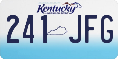 KY license plate 241JFG