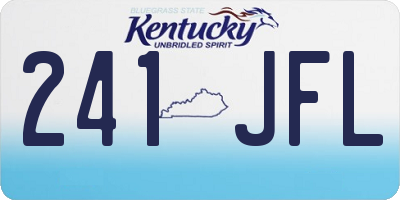 KY license plate 241JFL