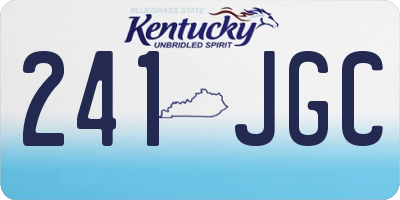 KY license plate 241JGC
