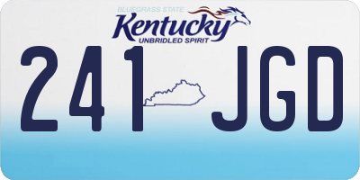 KY license plate 241JGD