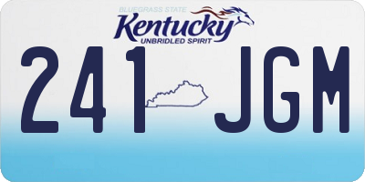 KY license plate 241JGM