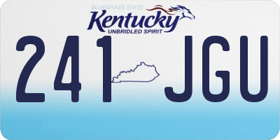 KY license plate 241JGU