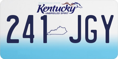 KY license plate 241JGY