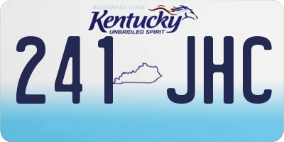 KY license plate 241JHC