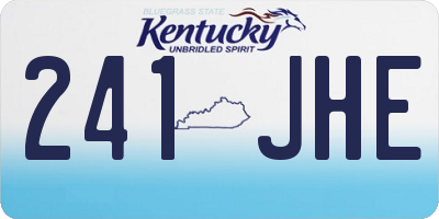 KY license plate 241JHE