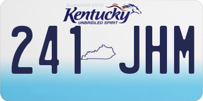 KY license plate 241JHM
