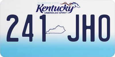 KY license plate 241JHO