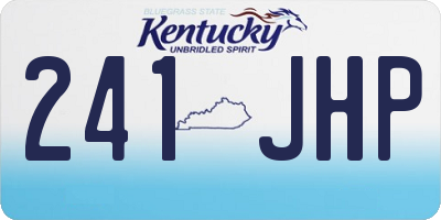 KY license plate 241JHP