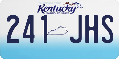 KY license plate 241JHS