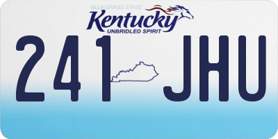 KY license plate 241JHU