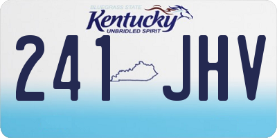 KY license plate 241JHV