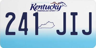 KY license plate 241JIJ