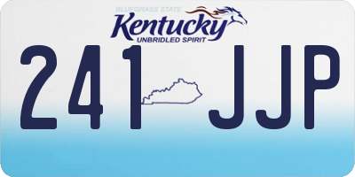 KY license plate 241JJP