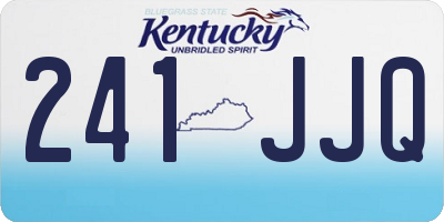 KY license plate 241JJQ
