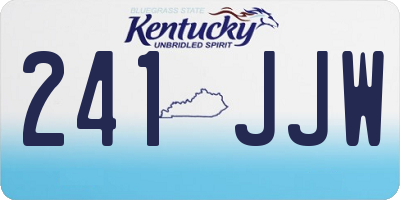 KY license plate 241JJW