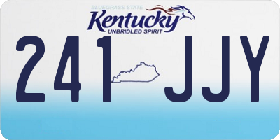 KY license plate 241JJY