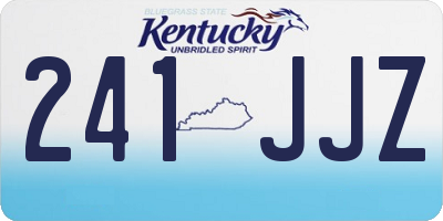 KY license plate 241JJZ