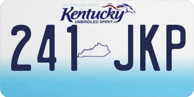 KY license plate 241JKP