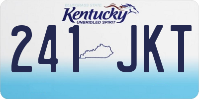 KY license plate 241JKT