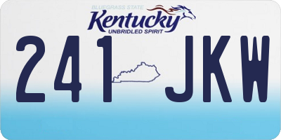 KY license plate 241JKW