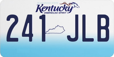 KY license plate 241JLB