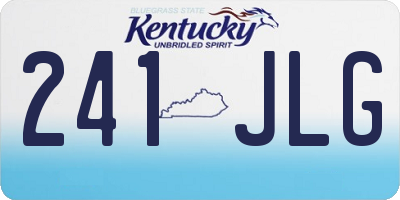 KY license plate 241JLG