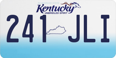 KY license plate 241JLI