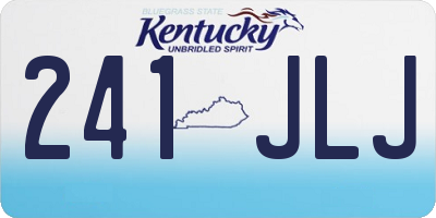 KY license plate 241JLJ
