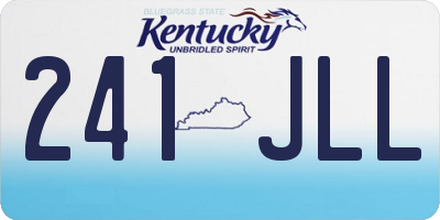 KY license plate 241JLL
